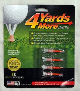 4 Yards More Golf Tee - 1 ¾” – Red