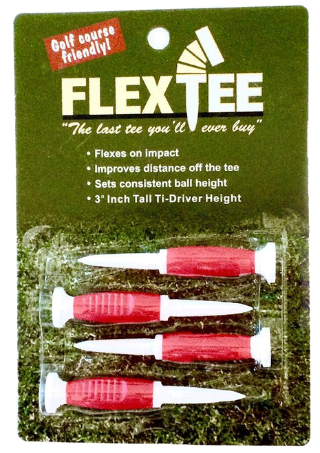 Flex Tees - 4pc. 3" Red