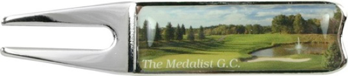 Logo Bent Tab Divot Tool