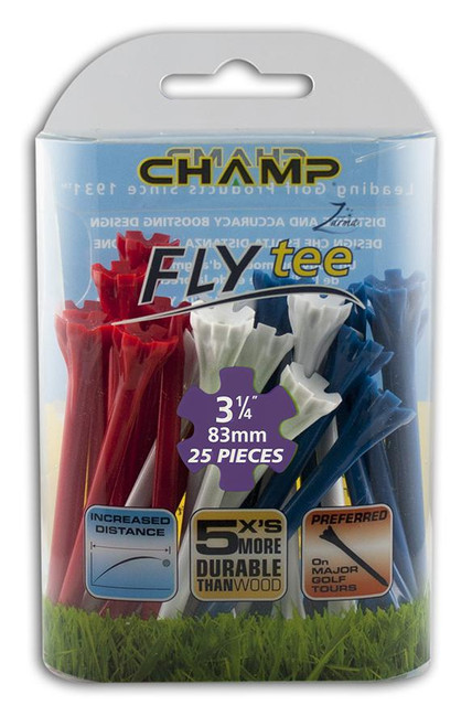 Champ Fly Tees - 3 ¼” 25 count