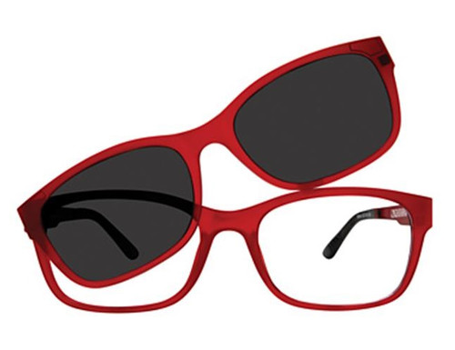 Vivid 6014 Wine with Clip-on Shades