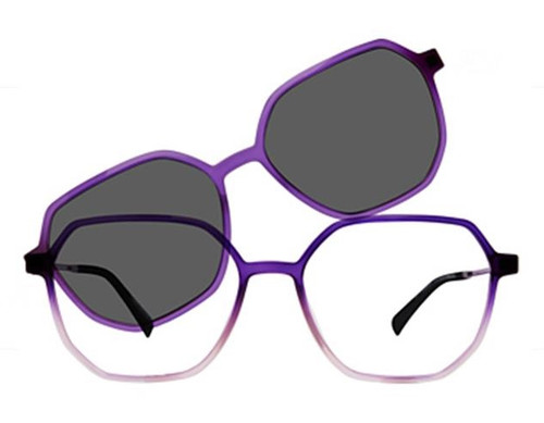 Vivid 6033 Purple Gradient with Clip-on Shades