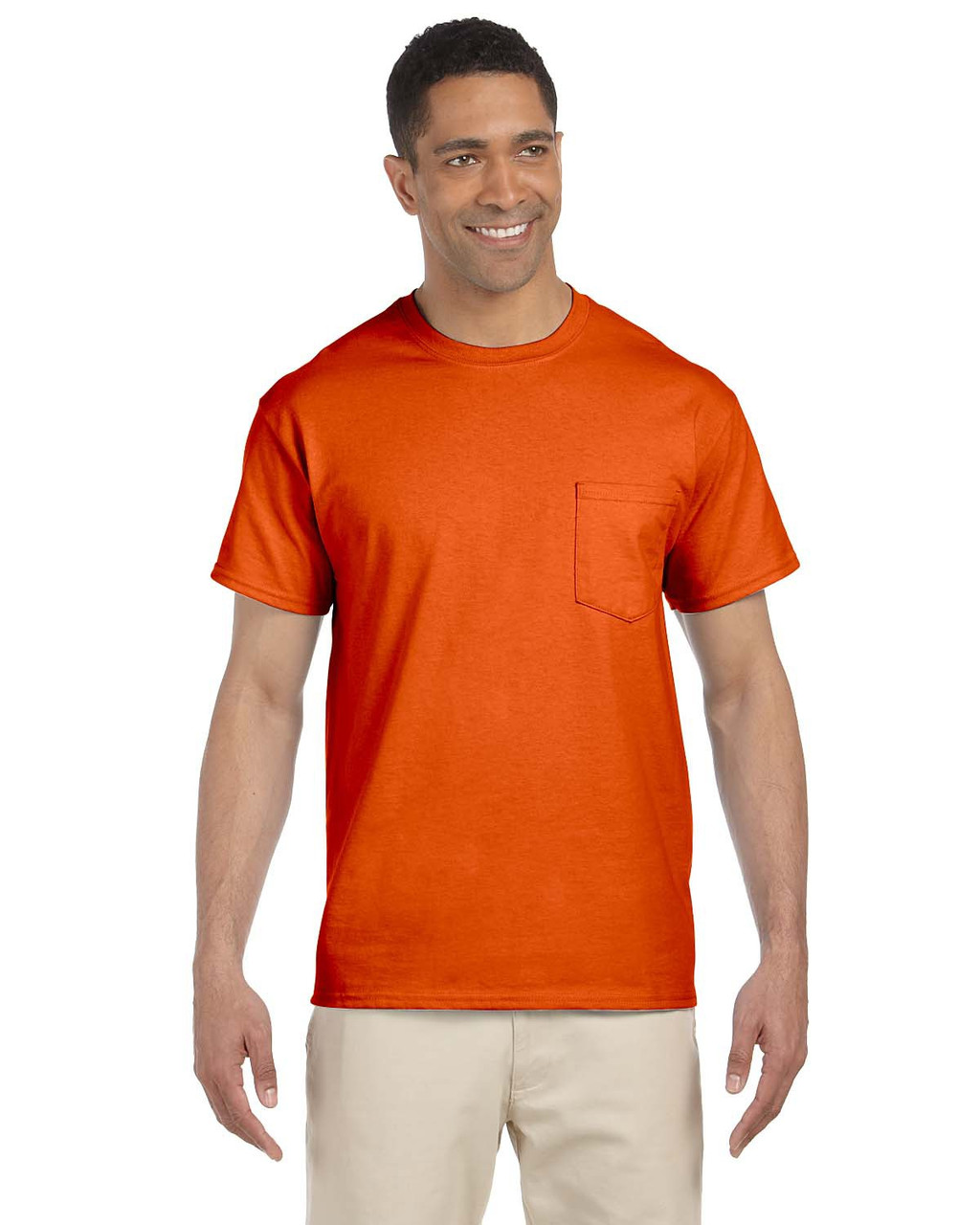 Gildan Adult Ultra Cotton Pocket T-Shirt - 10 Oz. Heavyweight, 100% Preshrunk Cotton, Left-Chest Pocket