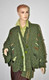 Tweed Cape in green from the front
