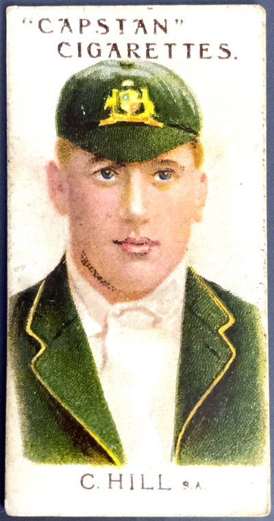 capstan cigarette cards 1907 Capstan Cigarettes C HILL S.A. Australian & English Cricketeers Card