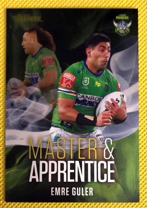 2022 TLA NRL TRADERS MA 04/32 EMRE GULER CANBERRA RAIDERS MASTER ...