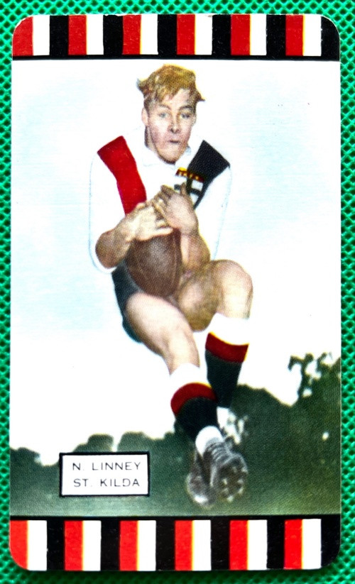 1954 Series 2 Coles Card St Kilda Saints N LINNEY