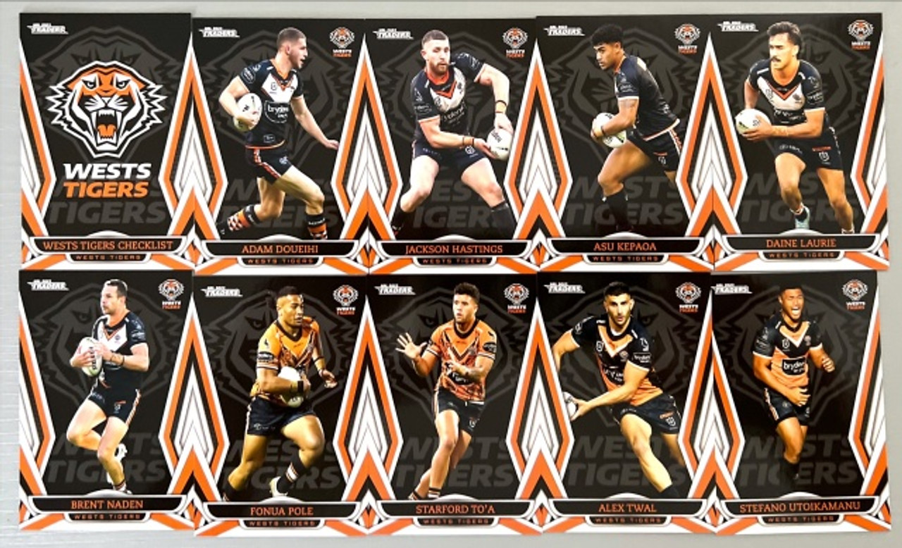 2023 NRL Traders Base Team Set - Wests Tigers - Gold Coast Trading