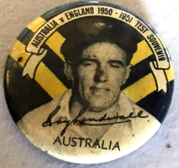 ARGUS Australia V England 1950 1951 Test Series RAY LINDWALL Australia