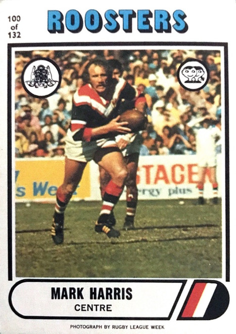 1976 Scanlens #102 RUSSELL FAIRFAX Eastern Suburbs Roosters Rugby League Card