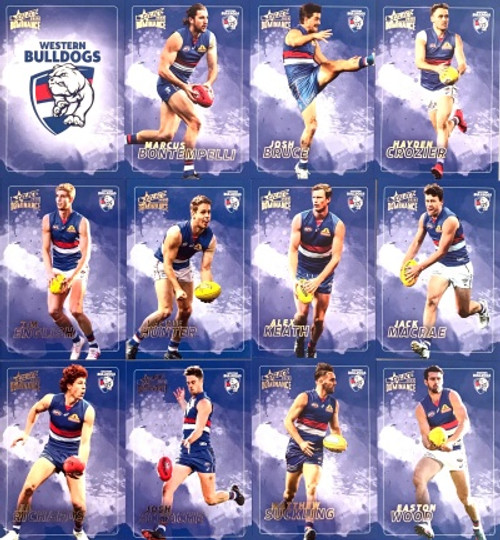 2020 AFL SELECT DOMINANCE WESTERN BULLDOGS BASE TEAM SET