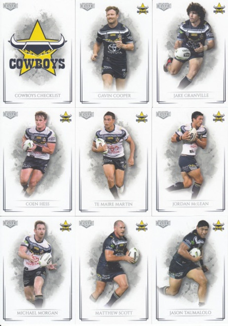 2019 NRL ELITE NORTH QUEENSLAND COWBOYS BASE TEAM SET