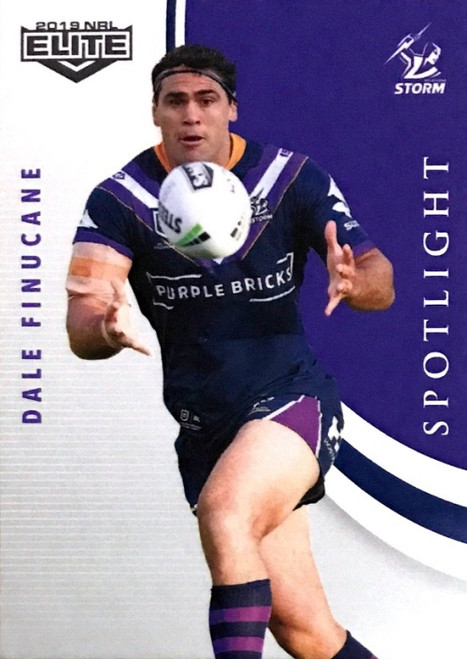 2019 NRL ELITE DALE FINUCANE MELBOURNE STORM SPOTLIGHTS CARD