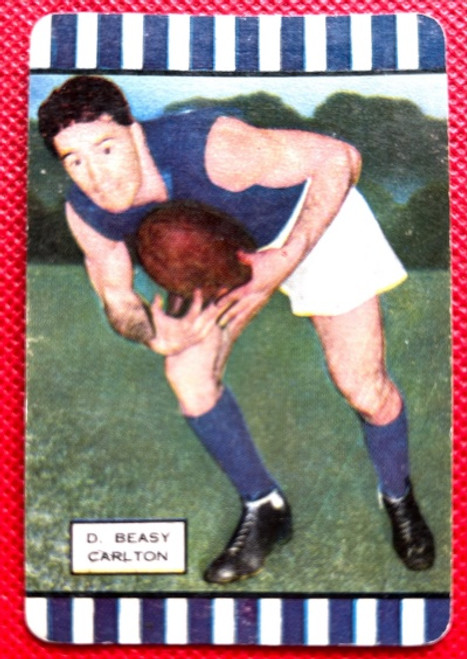 1954 Coles Card Carlton Blues D BEASEY