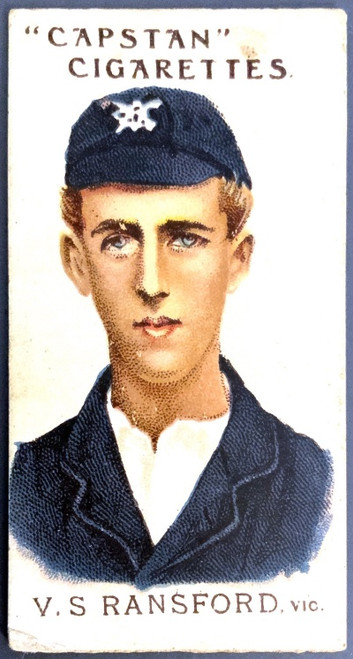 1907 Capstan Cigarettes V S RANSFORD VIC Australian & English Cricketers Card