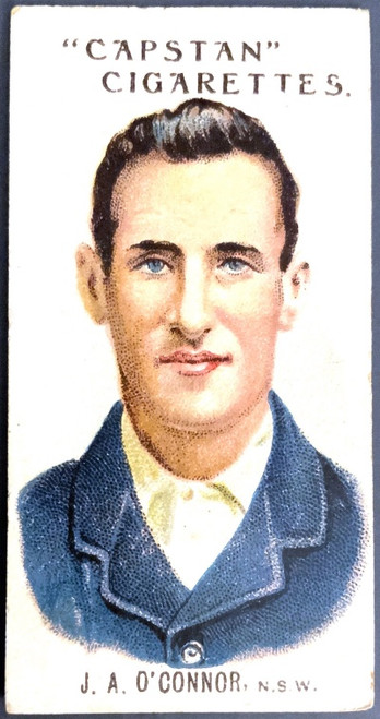 1907 Capstan Cigarettes J A O'CONNOR NSW Australian & English Cricketers Card