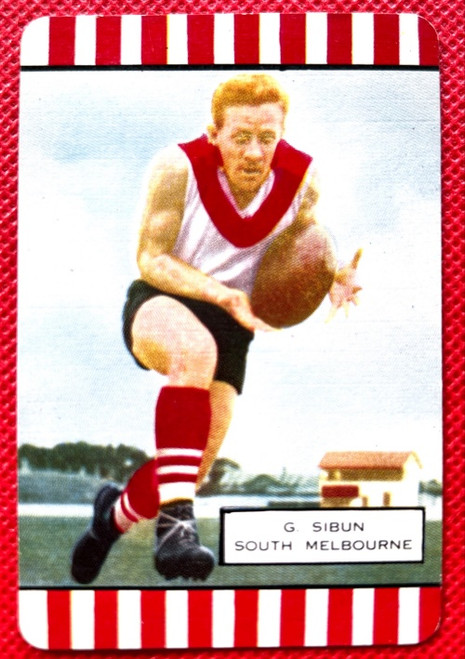 1954 Coles Card South Melbourne Swans G SIBUN