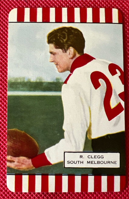 1954 Coles Card South Melbourne Swans R CLEGG