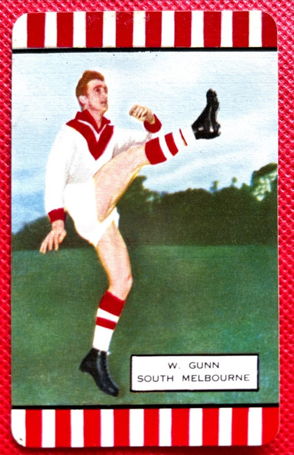 1954 Coles Card South Melbourne Swans W GUNN