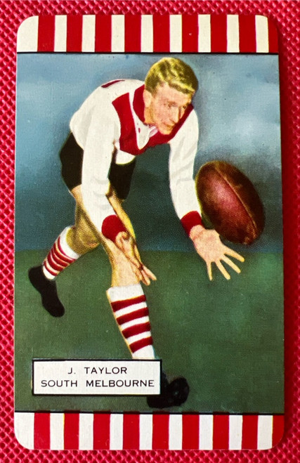 1954 Coles Card South Melbourne Swans J TAYLOR