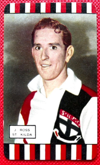 1954 Coles Card St Kilda Saints J ROSS