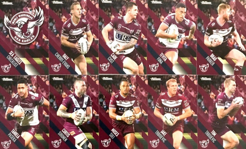 2021 NRL TRADERS MANLY SEA-EAGLES BASE TEAM SET