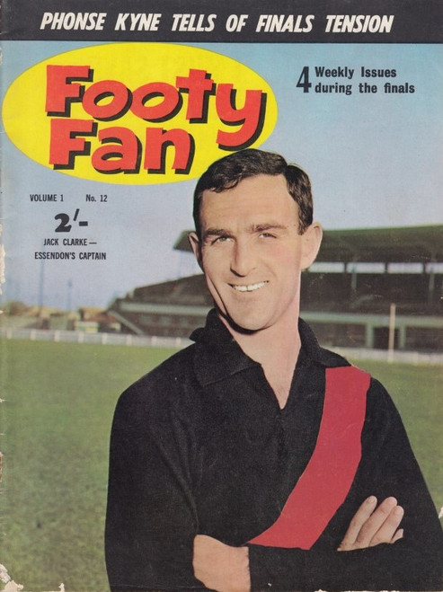 FOOTY FAN MAGAZINE 1963  Vol.1 No12 Edition