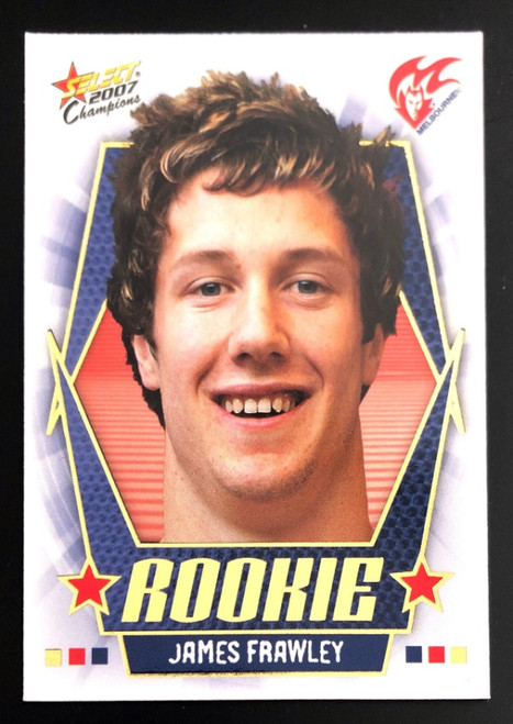 2007 Select AFL Champions Rookie Card JAMES FRAWLEY Melbourne