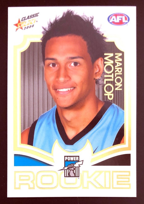 2008 Select AFL Classic Rookie Card MARlON MOTLOP Port Adelaide Power