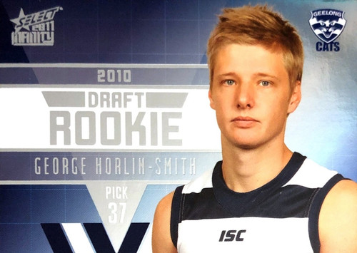 2011 Select AFL Infinity Rookie Card GEORGE HORLIN-SMITH  Geelong Cats