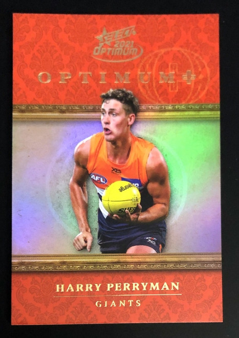 2021 AFL Select Optimum plus Parallel HARRY PERRYMAN GWS Giants Card OPP72