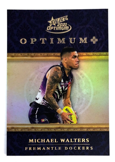 2021 AFL Select Optimum Plus Parallel MICHAEL WALTERS Fremantle Dockers Card OPP55 #2