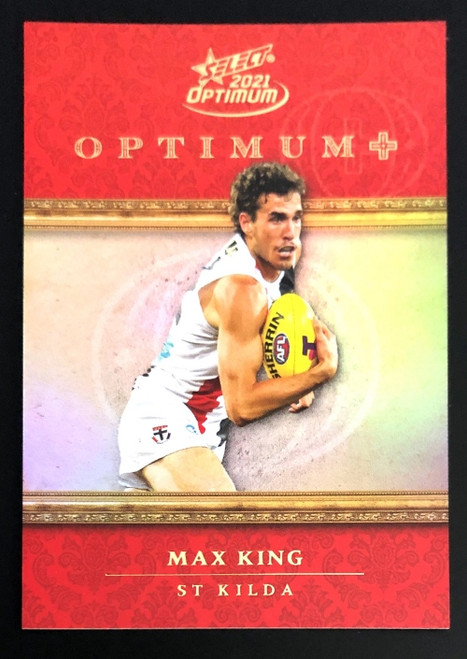 2021 AFL Select Optimum Plus Parallel MAX KING St Kilda Saints Card OPP134