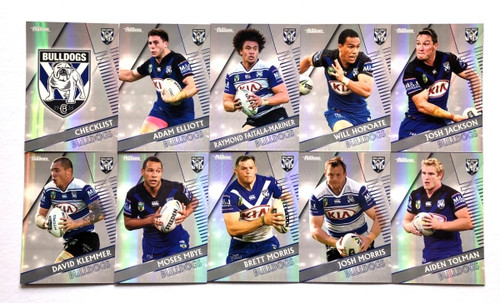 2018 NRL TRADERS CANTERBURY BULLDOGS PARALLEL TEAM SET