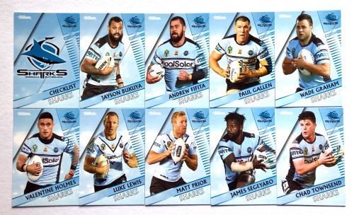 2018 NRL TRADERS CRONULLA SHARKS TEAM SET