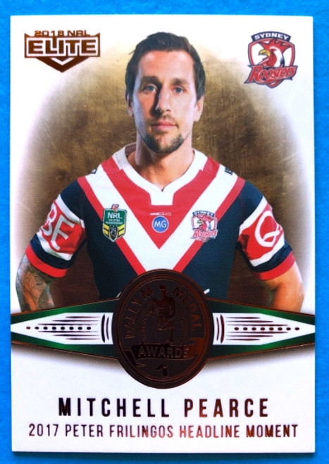 2018 NRL DALLY M AWARDS- MITCHELL PEARCE 2017 PETER FRILLINGS HEADLINE MOMENT