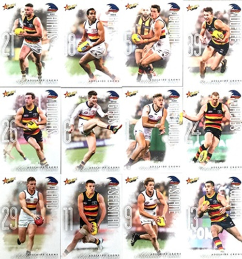 2020 SELECT FOOTY STARS ADELAIDE CROWS COMMON TEAM SET 13 CARDS afl aflw 