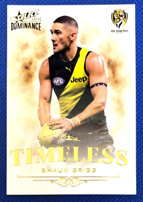 2019 AFL Select Dominance SHAUN GRIGGS Richmond Tigers Timeless Card