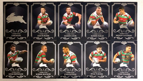 2017 NRL ELITE SERIES SOUTH SYDNEY RABBITOHS BASE TEAM SET