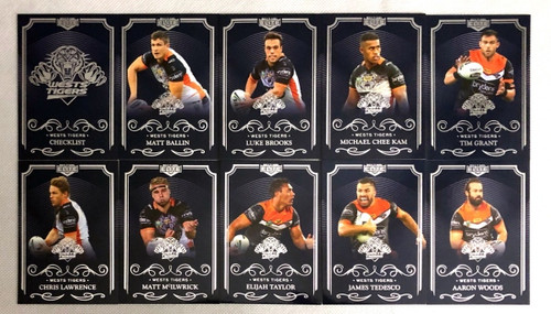 2017 NRL ELITE SERIES WESTS TIGERS BASE TEAM SET