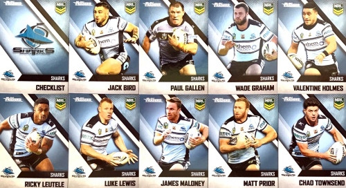 2017 NRL TRADERS SERIES CRONULLA SHARKS BASE TEAM SET