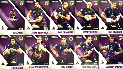 2017 NRL TRADERS SERIES MELBOURNE STORM BASE TEAM SET