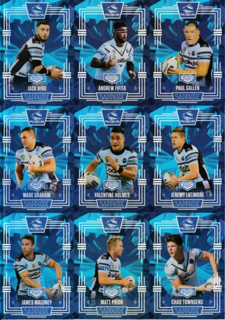 2017 NRL ELITE SERIES CRONULLA SUTHERLAND SHARKS SAPPHIRE TEAM SET 17/20