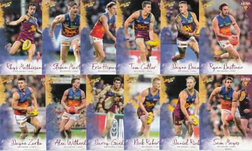 2018 AFL Select Footy Stars BRISBANE LIONS Base Team Set Includes AFLW