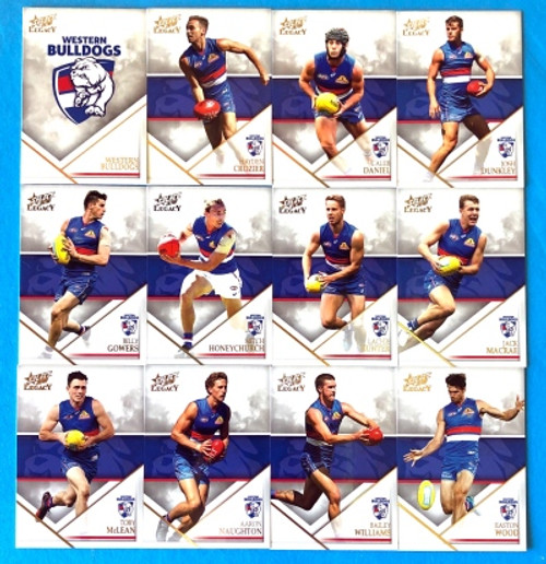 2018 AFL Select Legacy WESTERN BULLDOGS  Base Team Set