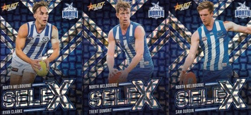 2018 AFL Select Footy Stars NORTH MELBOURNE KANGAROOS Selex Set (9 Cards)