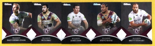 2016 NRL TRADERS MANLY SEA-EAGLES BLACK PARALLEL TEAM SET