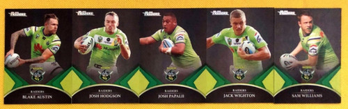 2016 NRL TRADERS CANBERRA RAIDERS BLACK PARALLEL TEAM SET