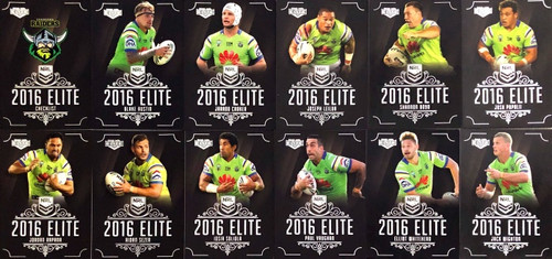 2016 NRL ELITE SERIES CANBERRA RAIDERS BASE TEAM SET