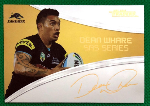 2016 NRL Traders DEAN WHARE Penrith Panthers SAS GOLD Signature Card